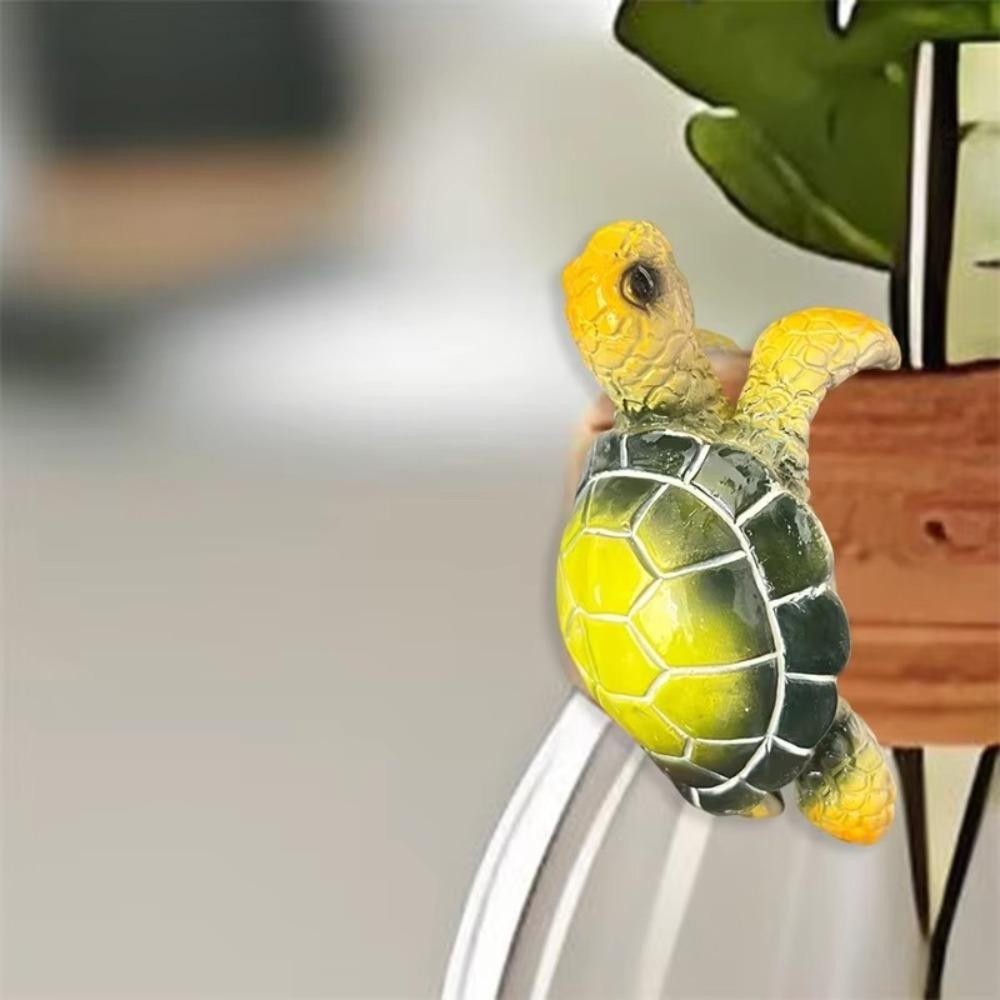 Cute Sea Turtle Flowerpot Hanger Cartoon Hanging Turtle Statue  Garden Yard Ornaments