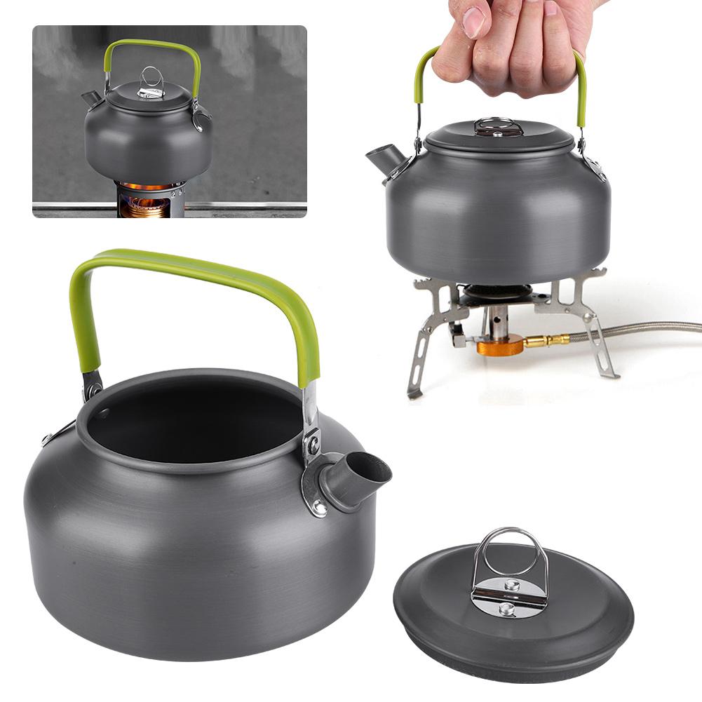 800ML Outdoor Portable Coffee Pot Camping Water Kettle Hiking Picnic BBQ Teapot