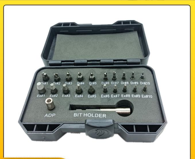 Set de 14 extractoare de piulițe și șuruburi pentru elemente de fixare deteriorate și incomplete