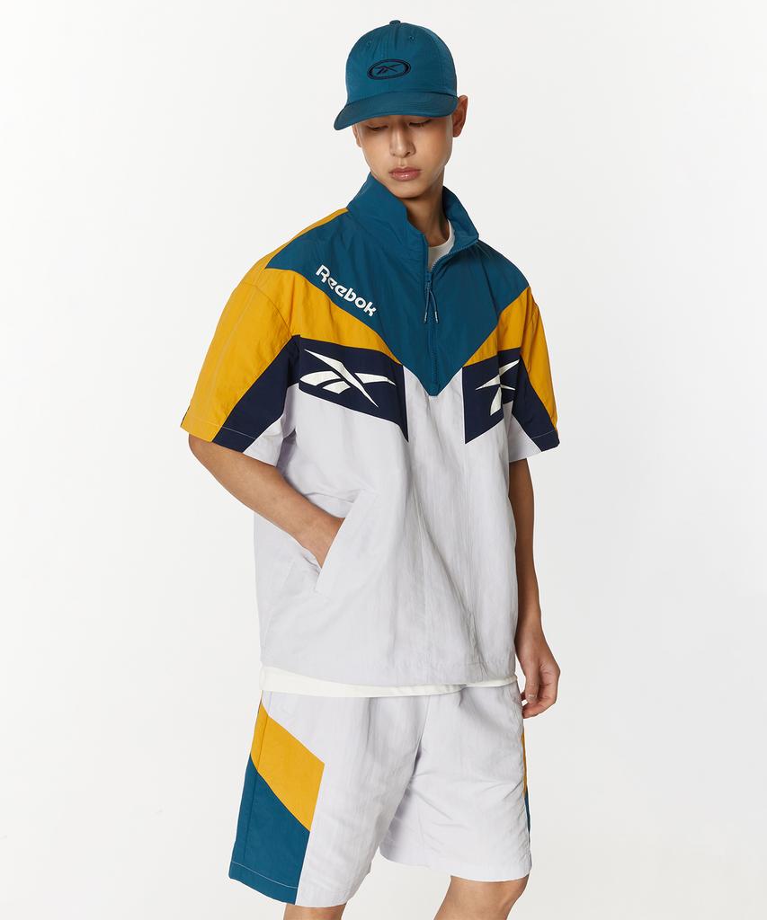 Reebok Twin Vector Short Sleeve Anorak - Green