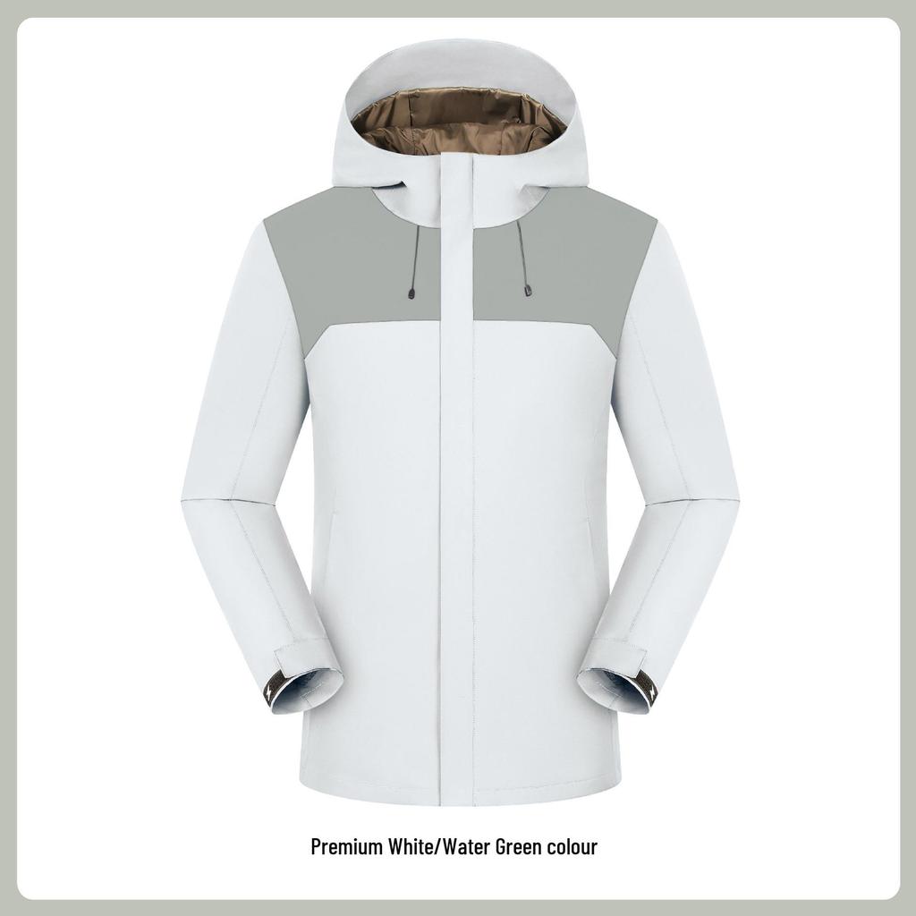Custom Windbreaker with Printed Letters for Men's and Women's Workwear - Autumn/Winter Windproof Jacket with Embroidered Logo for Team Uniforms