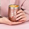 Livole Day Birthday Respect for the Aged Day Vacuum Insulated Stainless Steel Tumbler with Keeps Drinks Hot or and 350ml Rose Mother's Gift, Gift,