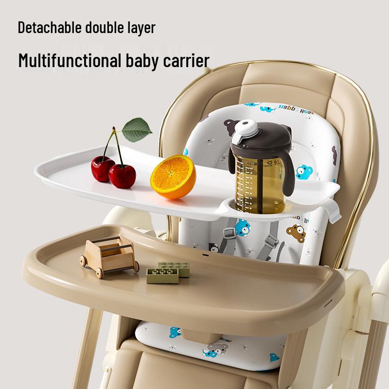 Multifunctional Foldable Baby High Chair - Portable Infant Dining Seat