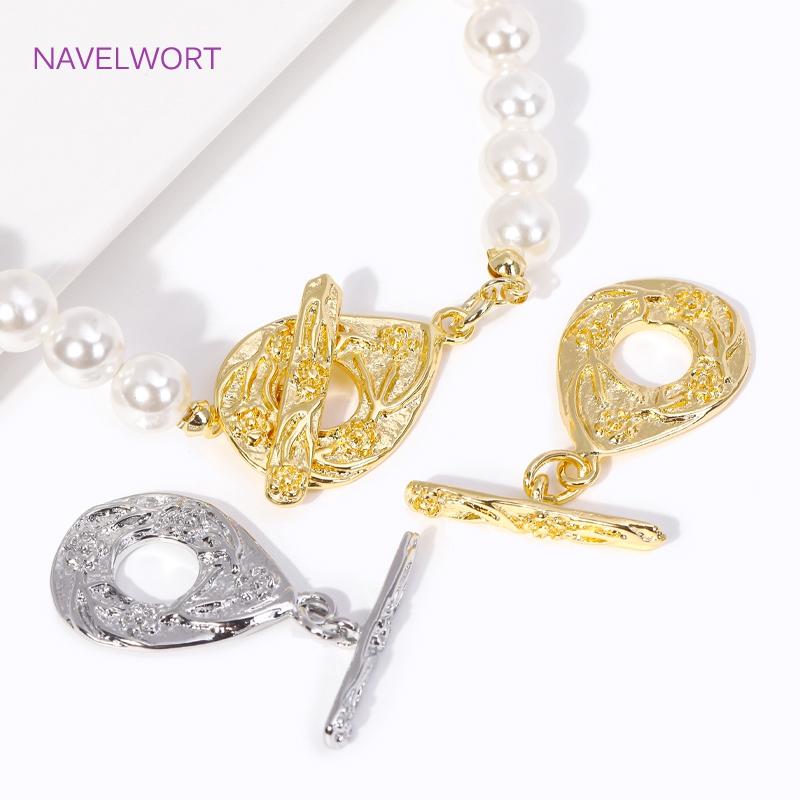 7 Types 18K Gold Plated Brass OT Clasps Bracelet/Necklace Connect Clasps For Jewelry Making Supplies DIY Crafts Accessories