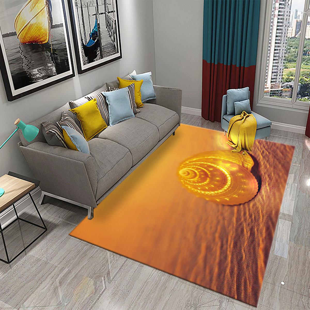 

Нескользящий ковер для гостиной, спальни, мягкий дверной коврик, напольный коврик для дома, пляжа, ракушка, ковер с морской звездой, коврик для ванной комнаты, дверной коврик 40x60cm