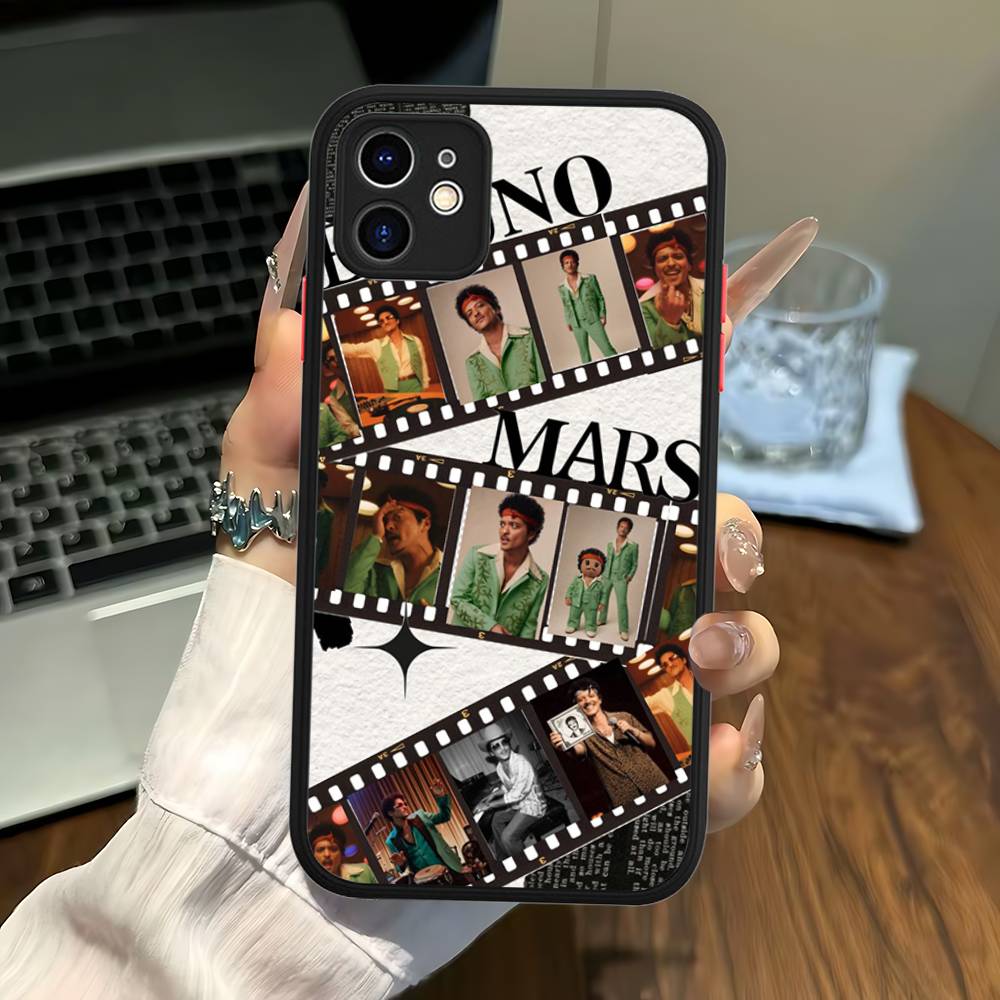 Famous Bruno Mars The Romantic Phone Case For IPhone 16 15 14 11 12 13 Pro Max Plus 12 XS Max Back Cover Matte Case