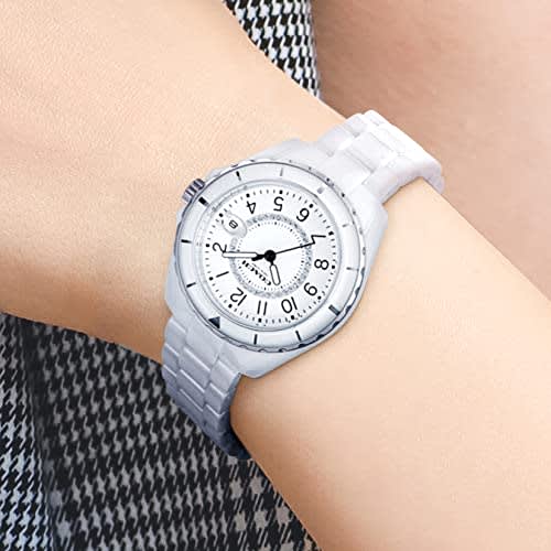 Coach Watch PRESTON Black Dial Quartz Daily Waterproof Mineral Glass 33mm Ceramic 14503462 Women's White