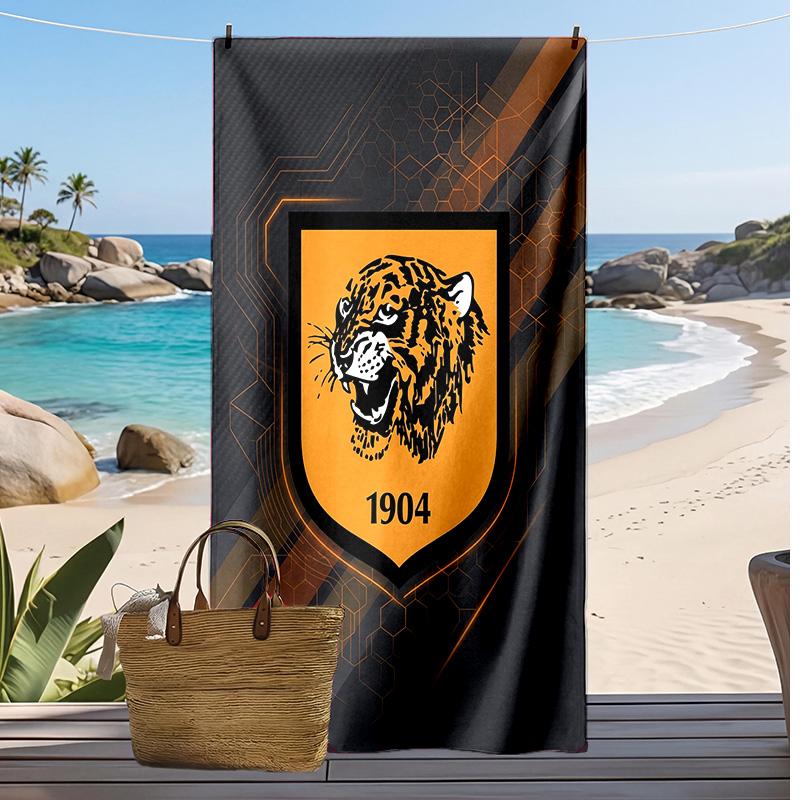 Telo Mare Stampa Hull FC Morbido Portatile Asciugatura Rapida?Asciugamano Asciutto Per Piscina Vacanza Estiva Sport all'Aperto