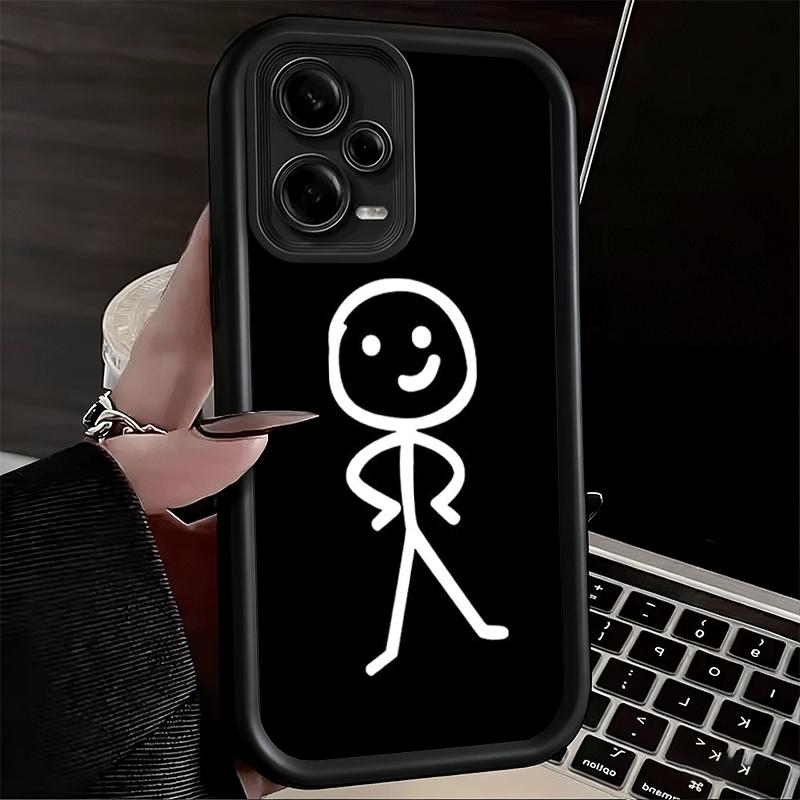 Phone Case for Xiaomi Redmi Note 15 14 13 Pro Plus Funny Stickman Matchman Shell 12S 11 11S 11T 5G 14S Soft Silicone Funda