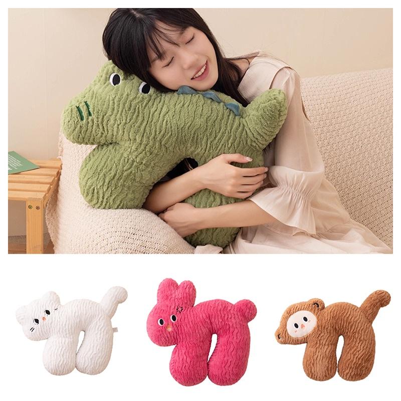 Cute Cartoon Plush Cushion Pillow For Sleeping Office And Car Seats