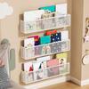 Metal Picture Book Sorting Rack Ultra Narrow Art Bookshelf Picture Book Organizer  Behind The Door