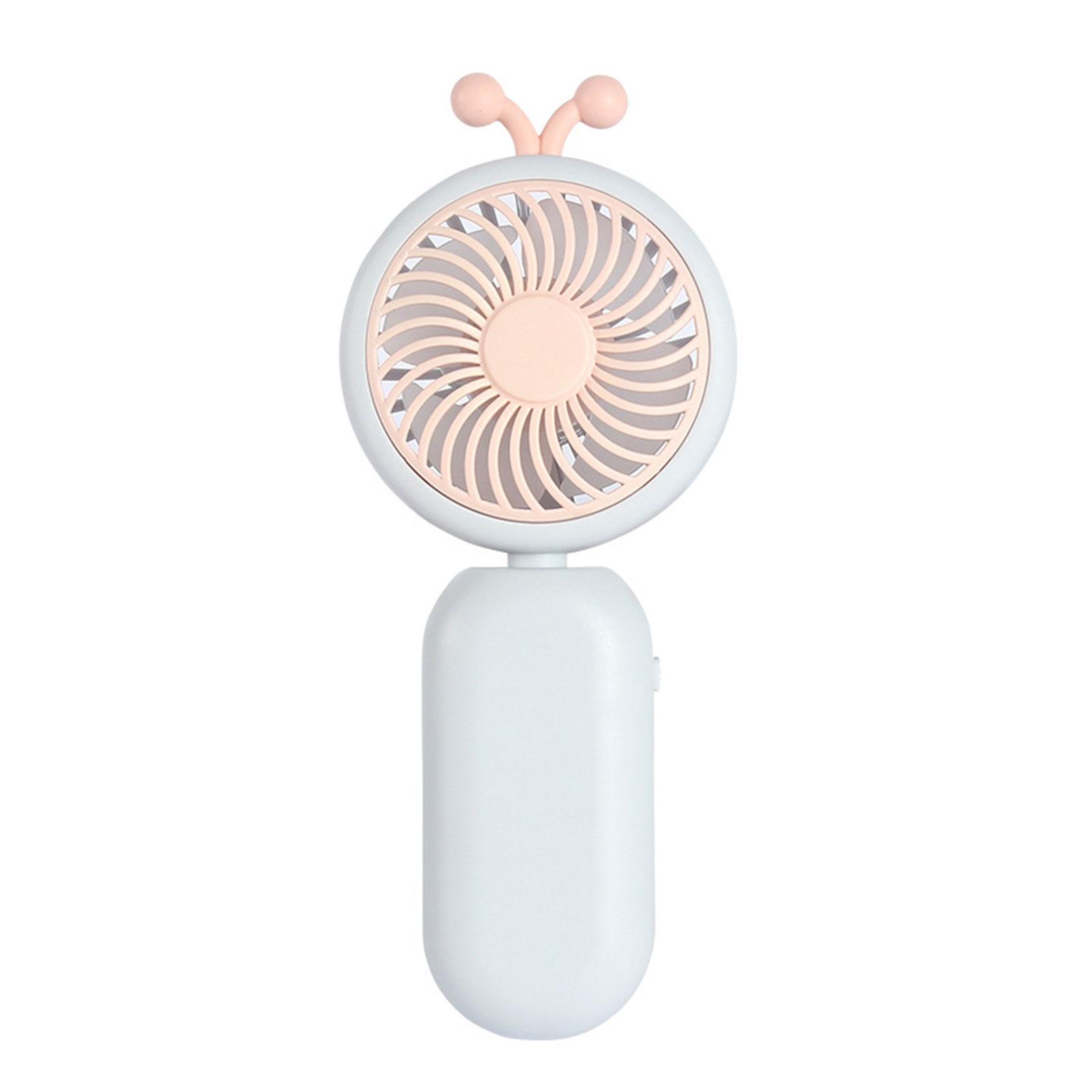 

Настольный вентилятор USB перезаряжаемый настольный вентилятор мини ручной вентилятор перезаряжаемый маленький охлаждающий вентилятор милый дизайн летний подарок для дев небесно-голубой