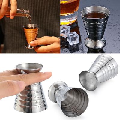 75ML Mixer Bar Supplies Measure Tool Drink Shaker Measuring Cup Jigger Mixing Glass