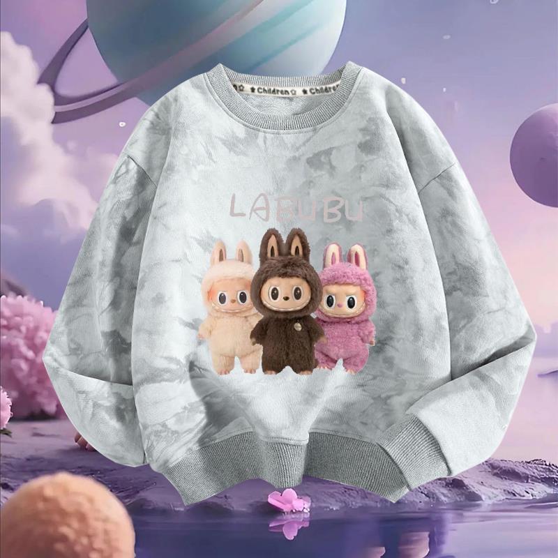 Children's LBB Loose Hoodie, Spring and Autumn Girls' Long-sleeved Casual Jacket