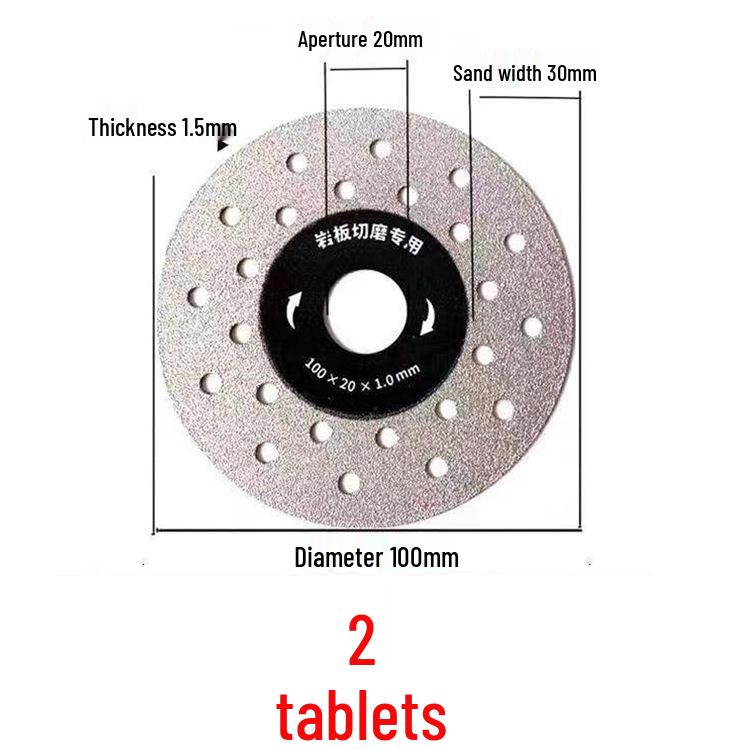 Sintered Stone Tile Cutting and Polishing Blade - 45 Degree Beveling and Flat Grinding