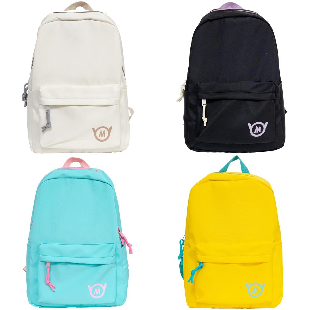 Girl Backpack Durable Nylon Youth School Teen College With Color Block Design For Education Use