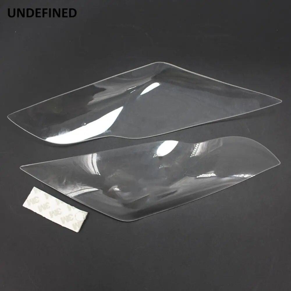 For Kawasaki ZX-10R ZX10R 2011-2015 Motocross Motorcycle Headlight Cover Protector Transparent Screen Lens Covers Smoke 2PCS