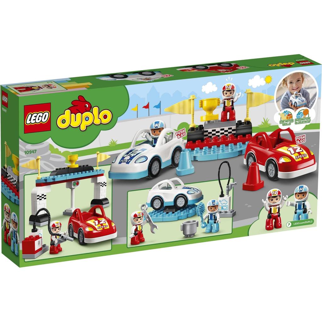 LEGO Duplo Town Race Car 10947 Toy Racing Car for Boys and Girls Ages 2 and Up