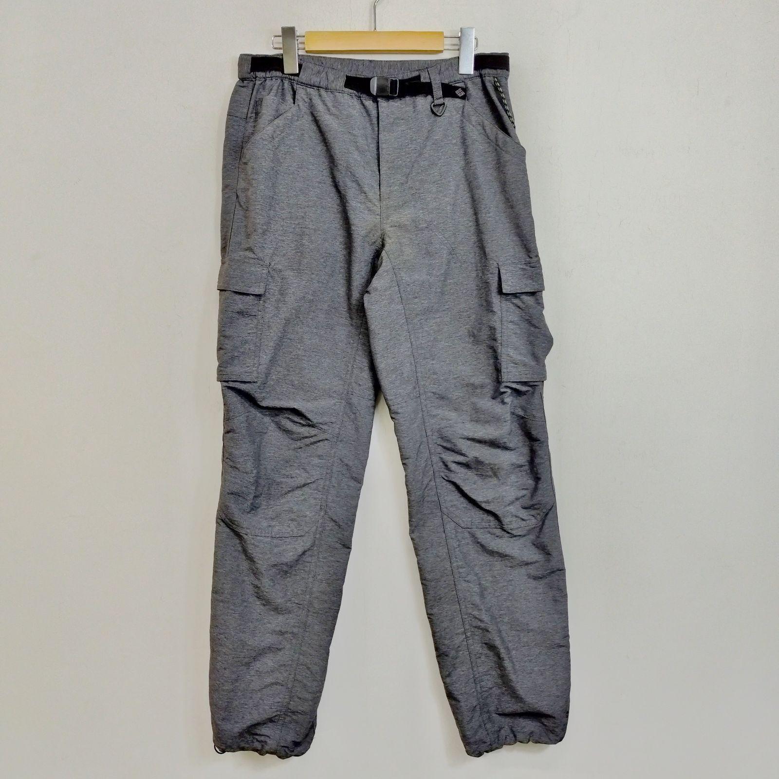 Used columbia Eagle Cap Pants Gray M Ripstop Sun Protection Function Omnishade Outdoor Camping Gear Cargo Pocket E559