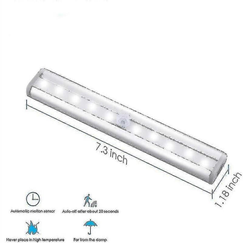 3 Pack Upgraded Rechargeable 10 Led Magnetic Motion Sensor Light CUU