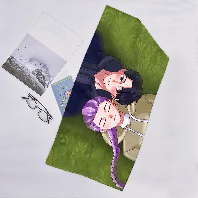 Kpop Hunter Fashion Beach Towel: Ideal for Summer Adventures Soft, Absorbent and Quick Drying Suitable for Swimming and Bathing