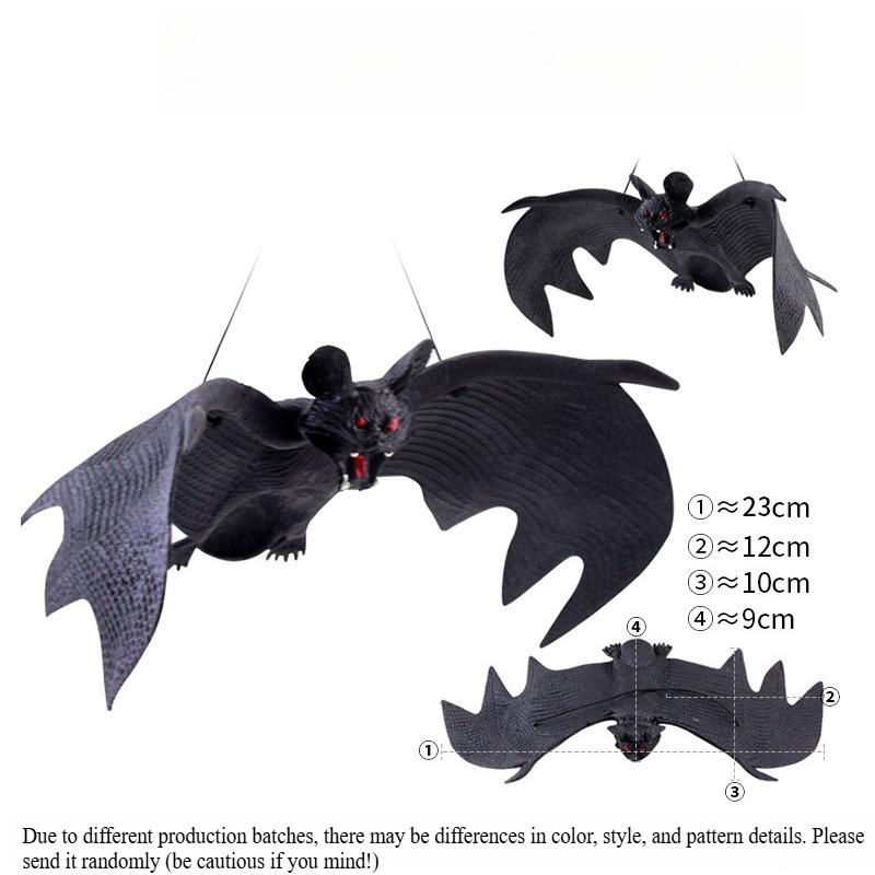 Halloween Hanging Bat Ornaments Realistic Simulation Holiday Party Decor Halloween, Day of the Dead Decorations Hangable Design