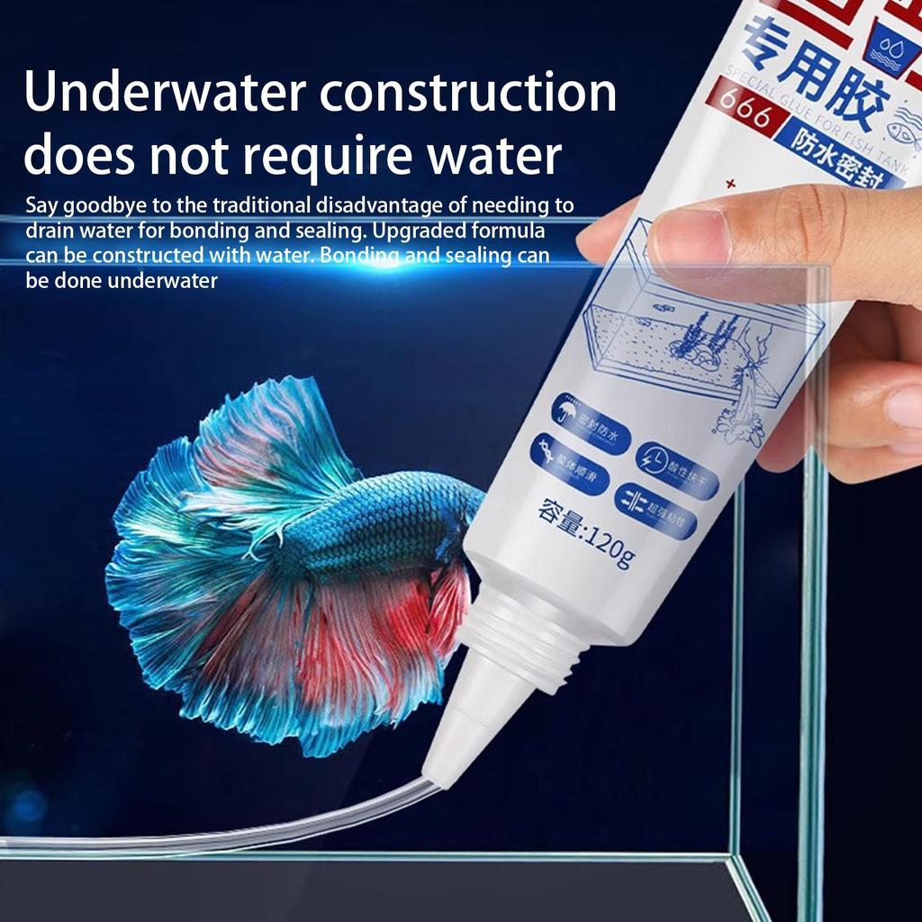 Fish Tank Sealant Waterproof Silicone Sealant Strong Adhesion Safe Adhesive Glue Sealers Transparent Waterproof for Sink Bathtub