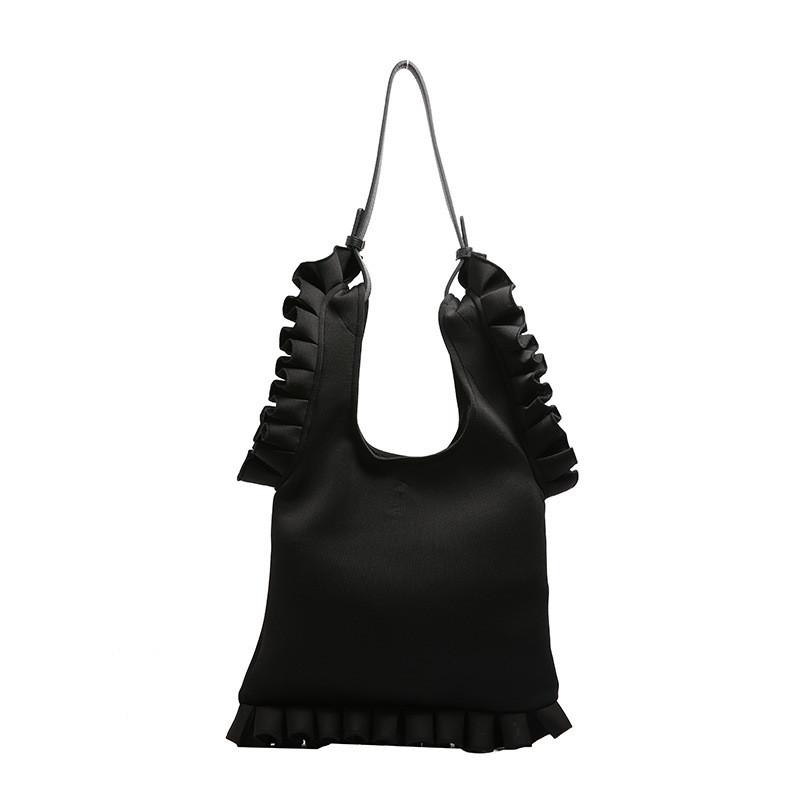 Trendy Street Style Bucket Bag With Polyester Material And Open Top For Commuting