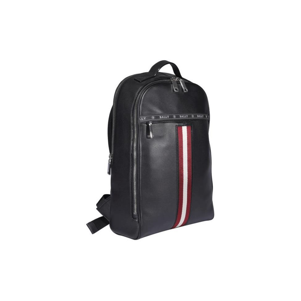 Bally Hassel Red And White Striped Business Zipper Laptop Backpack Men Backpack Black 6231723