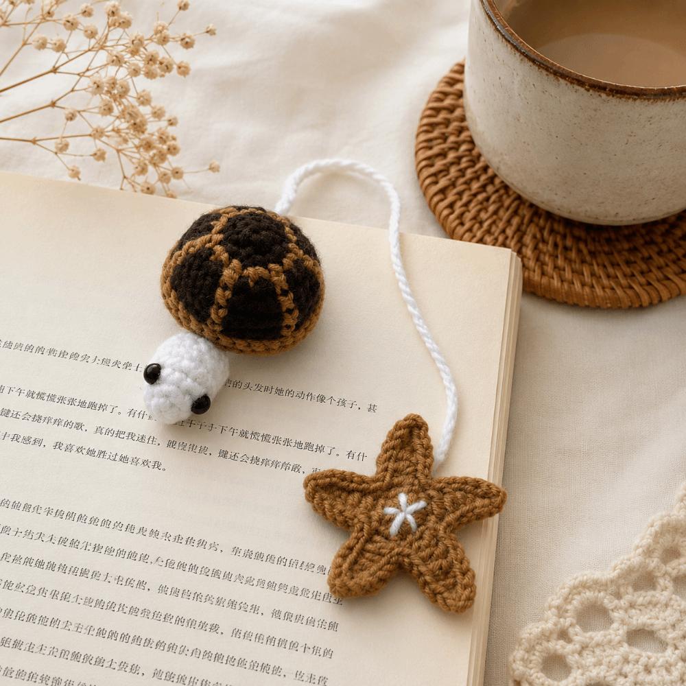Multi-Purpose Crochet Turtle Handmade Curtain Tieback Creative Bag Hanging Charm Home Decoration