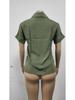 2025 Spring/Summer Women's Chiffon Pocket Button Short Sleeve Shirt - European and American Style Hot Item