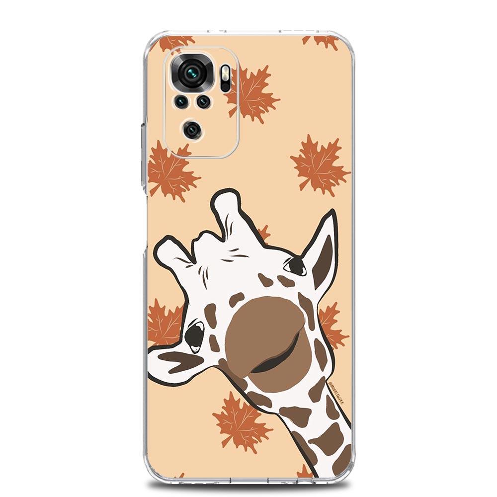 giraffe illustration Soft TPU Phone Case For Xiaomi Redmi Note 15 14 13 12 4G 10 11 Pro Plus 5G 14C 13C 12C 10C 9A Cover