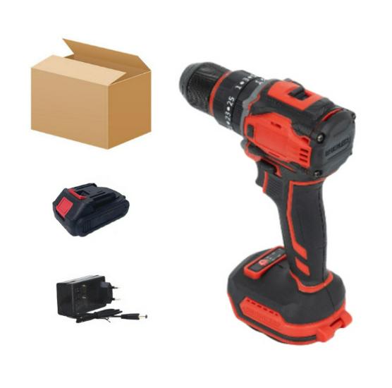 21V Lithium Battery Dual-Speed Hand Drill & Electric Screwdriver with Bit Set