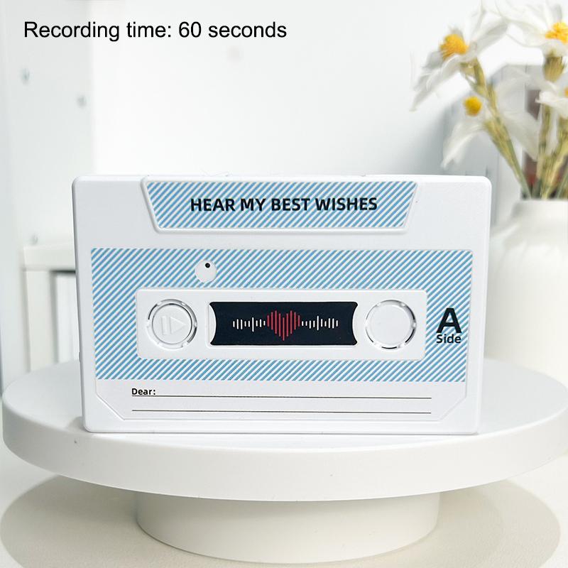1 Stück Einzigartige Sprachaufgenommene Kassetten-Grußkarte Geschenk, Ein Sprechendes Geschenk, Perfekt Für Paare Und Familien.