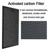 Custom Air Purifier Parts HEPA Filter Activated Carbon Filter For Tefal XD6060F0 PU4025 PU4015 Deodorizing Replacement Filter