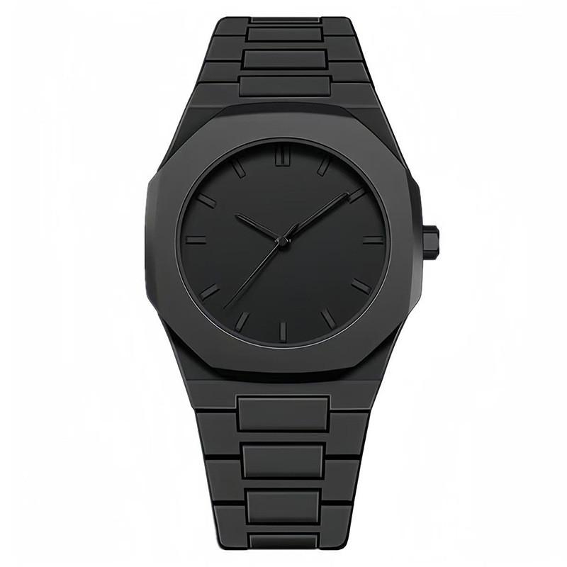 Fashion Octagonal Plastic Watch For Men With Quartz Movement And Logo Customization