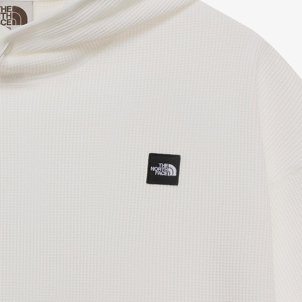 The North Face Solid Color Hooded Long Sleeve Loose Sweatshirt Men sweatshirt White NM5PR01L