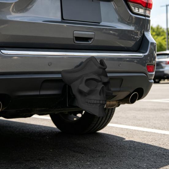 Cover Cap for Trailer Coupling Dust Pirate Skull Design Tow Hitch Cover Hitch Trailer Protector Cap Secure Hook Dust Plugs