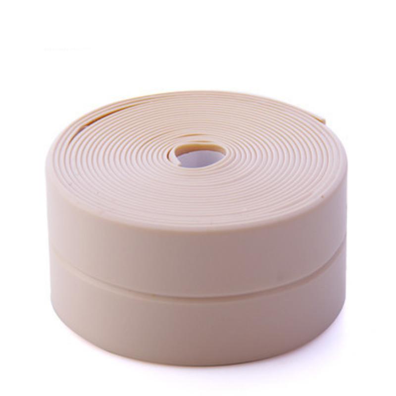 

Клейкая кухонная лента Герметик Клей Шов раковины Туалет Туалет Наклейка Угловая наклейка розовый