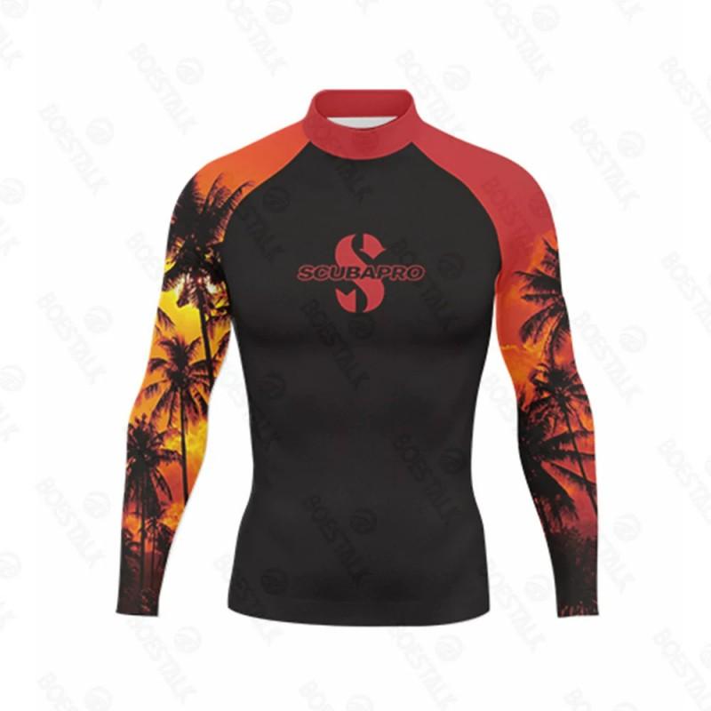 Ανδρικό Ελαφρύ Αντιηλιακό Μαγιό Rash Guard Γρήγορου Στεγνώματος Προστασία UV για Surfing, Κατάδυση, Παραλία, Θαλάσσια Σπορ Καλοκαίρι