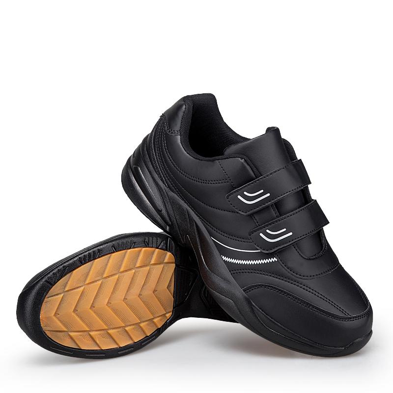 Vīriešu Regulējamas Velcro Ādas Sporta Apavi