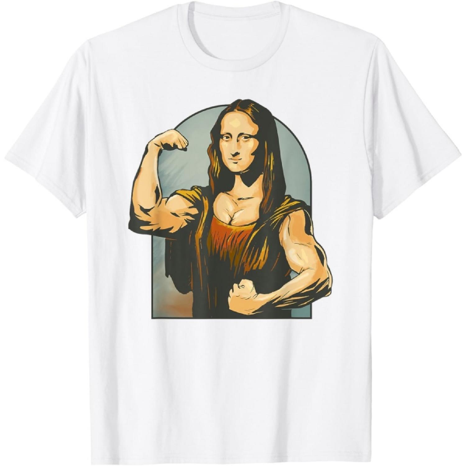 Mona Lisa Bodybuilding Parody Leonardo Da Vinci Men woman T-Shirt S