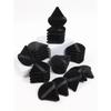 Black Triangle Powder Puff Facial Makeup Sponge Soft Velvet Cosmetics Puff Mixer Beauty Foundation Make-Up Sponge Makeup Access