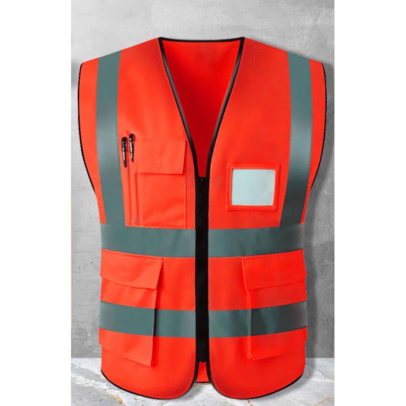Kemai Multi-Pocket Safety Reflective Vest 10-pack