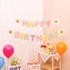 Happy Birthday Banner für die erste Party eines Babys Dekoration