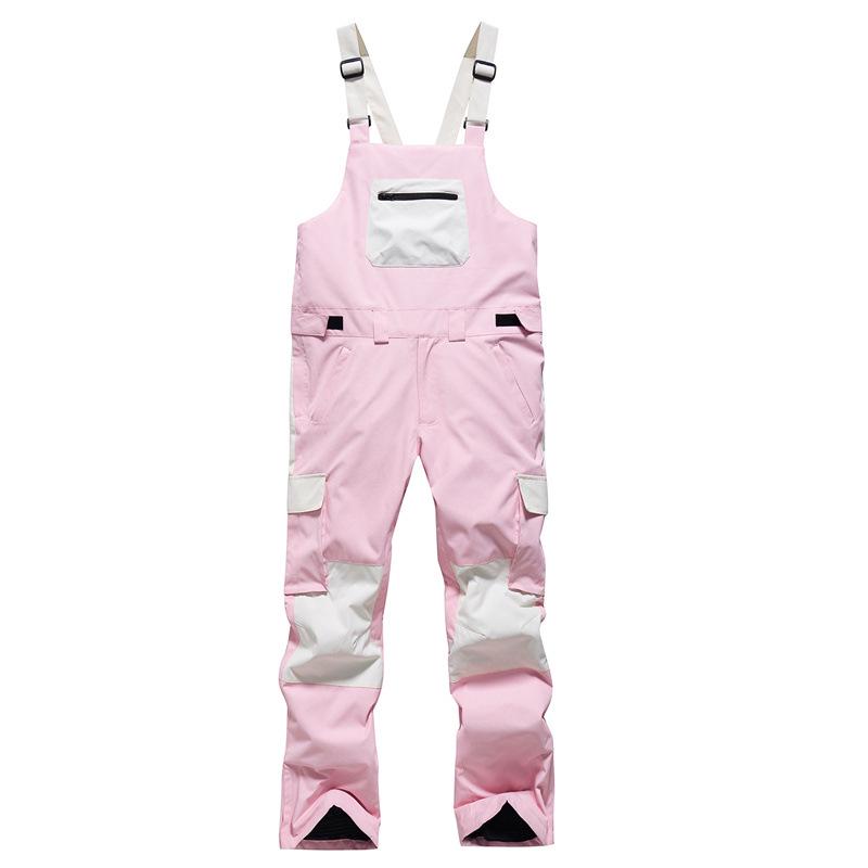 New Colorblock Ski Pants: Windproof, Waterproof, Warm, and Breathable. Perfect for Couples.