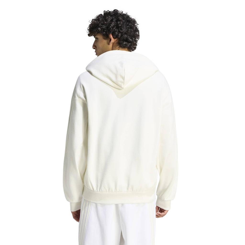 KIT Sweat Hoodie CT626 M [Adidas] 3-Stripes Full-Zip Men's Off-White/Off-White (KW2394)