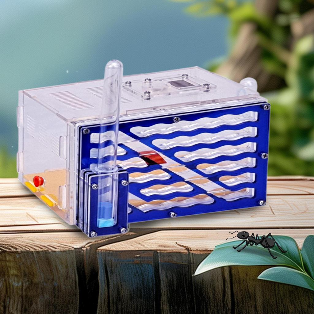 Gehäuse Nest Ausstellungsbox mit Futterkorb Lustiges Spielzeug Zuchtkäfig Bauernhof für Geburtstagsdekoration