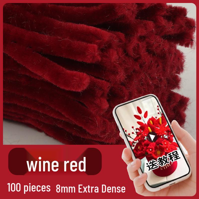 Colorful Chenille Sticks: Craft Pipe Cleaners for Kids' Velvet Flower Bouquets