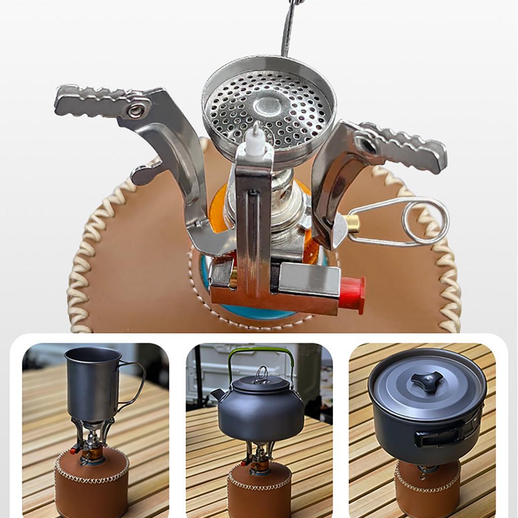 Outdoor Gas Stove Camping Gas Burner Portable Mini Titanium Stove Survival Furnace Pocket Picnic Gas Cooker  Portable XYZ